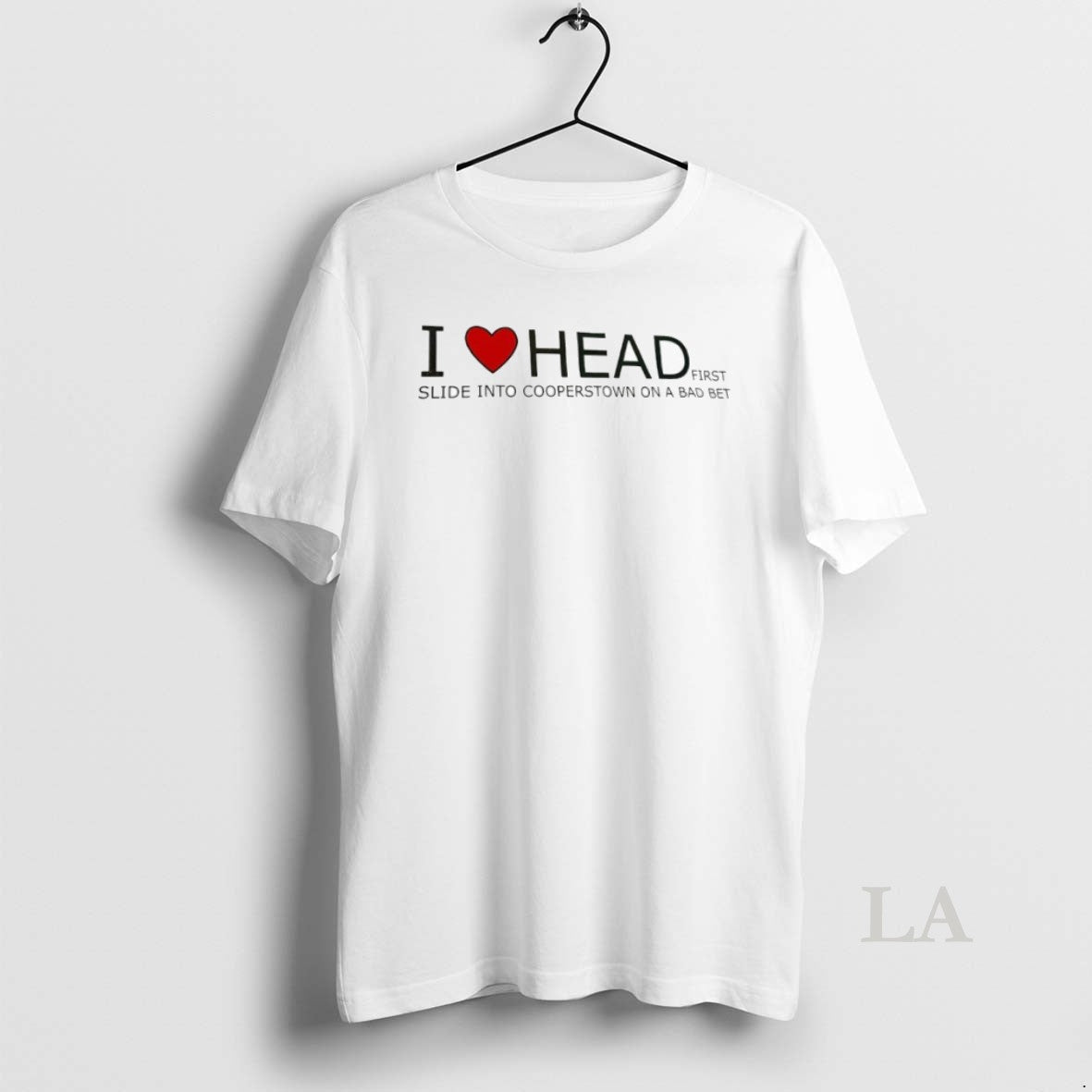 Original I Love Headfirst Slide Into Cooperstown On A - Adult & Kids T-Shirts, Sweatshirts & Hoodies apparel design preview 1