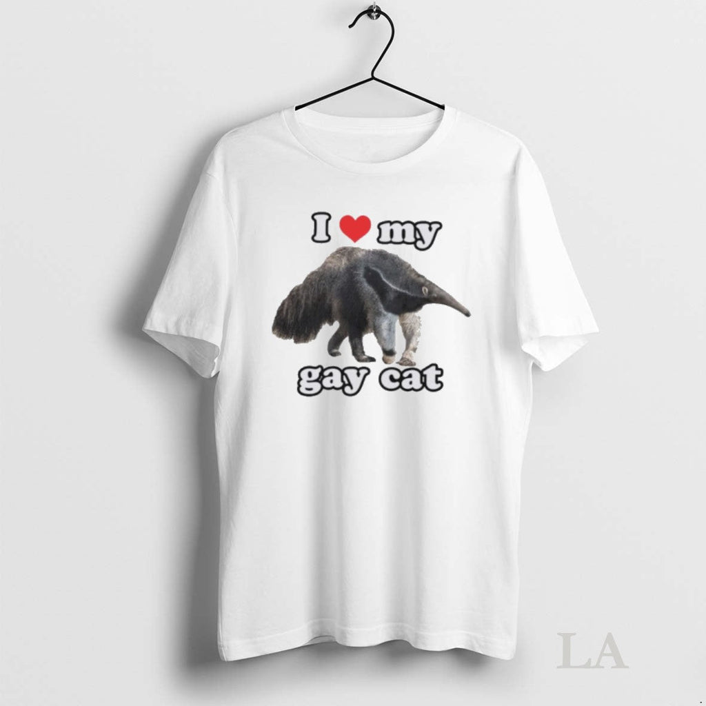 Original I Love My Gay Cat - Adult & Kids T-Shirts, Sweatshirts & Hoodies apparel design preview 1