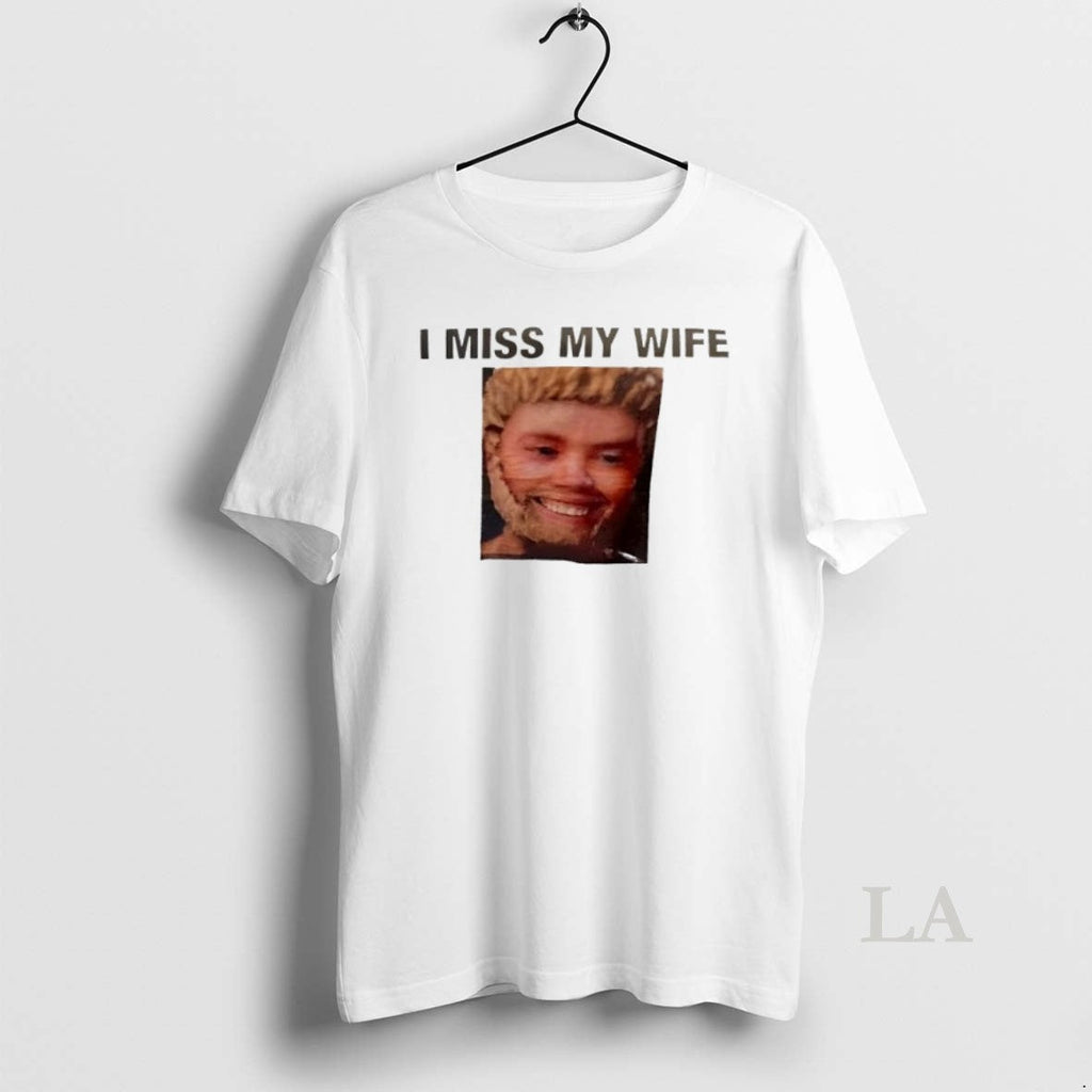 Original I Miss My Wife Mans Face Graphic - Adult & Kids T-Shirts, Sweatshirts & Hoodies apparel design preview 1