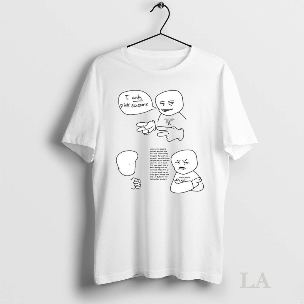 Original I Only Pick Scissors Rock Paper Meme Ceramic - Adult & Kids T-Shirts, Sweatshirts & Hoodies apparel design preview 1