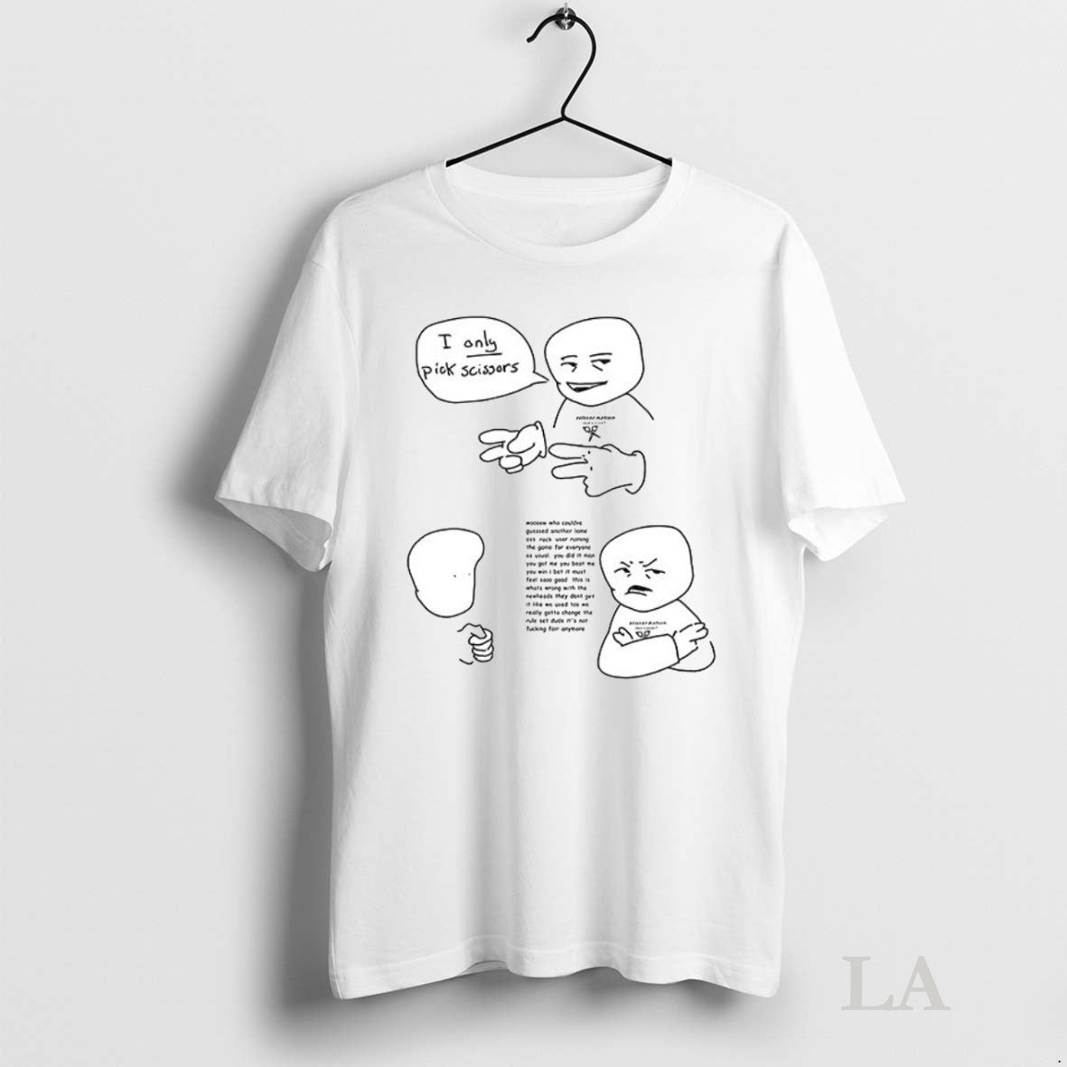 Original I Only Pick Scissors Rock Paper Meme Ceramic - Adult & Kids T-Shirts, Sweatshirts & Hoodies apparel design preview 1