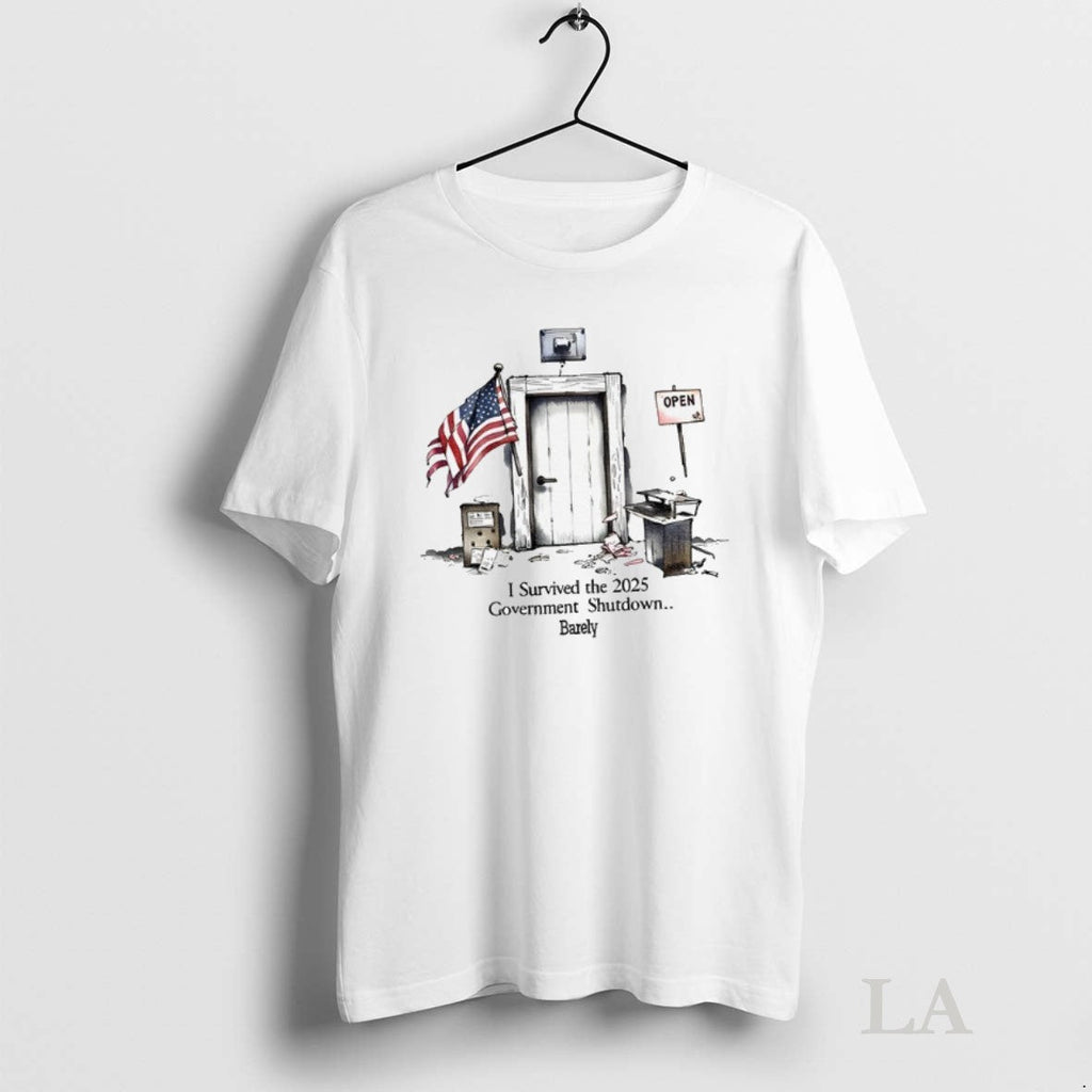 Original I Survived The 2025 Government Shutdown - Adult & Kids T-Shirts, Sweatshirts & Hoodies apparel design preview 1