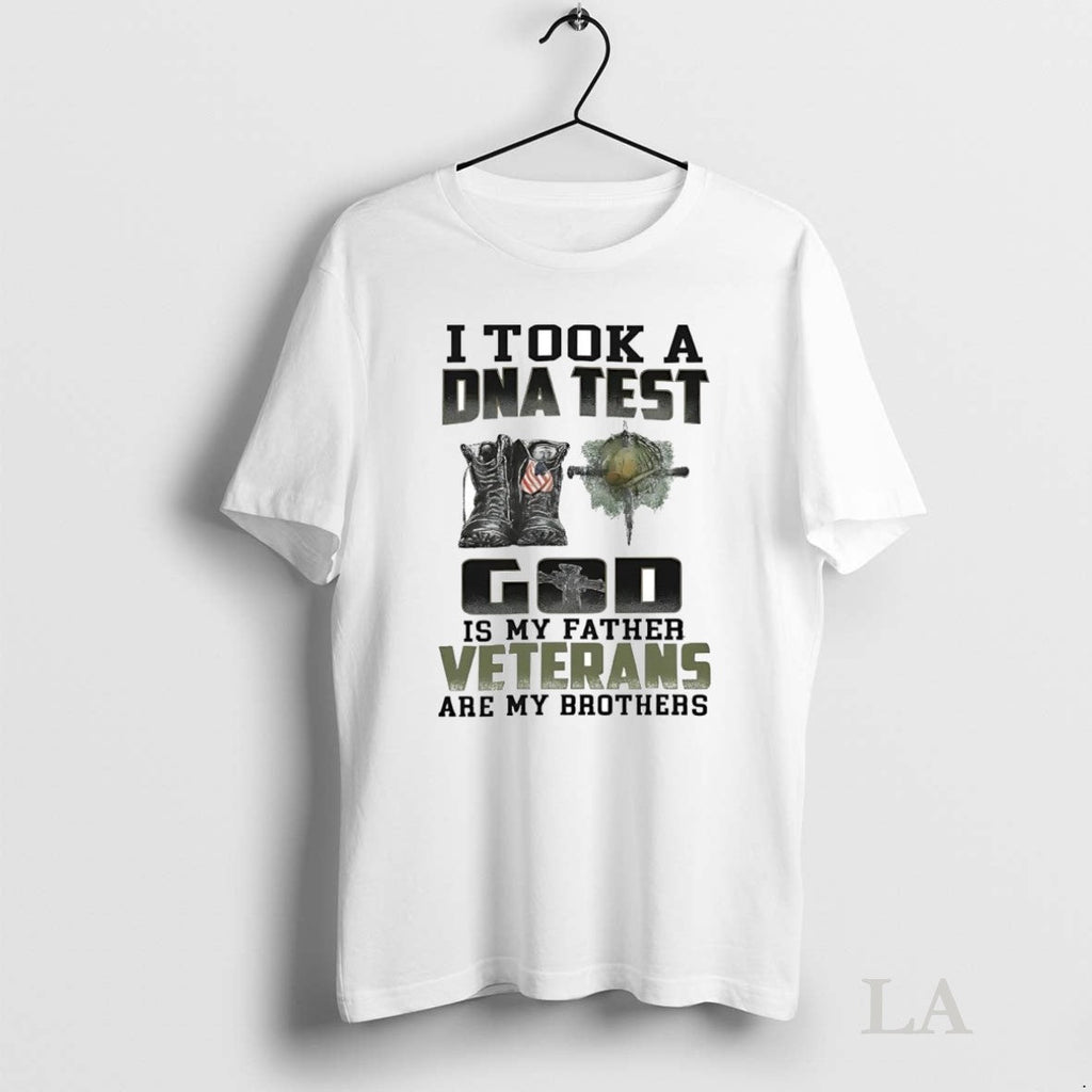 Original I Took A Dna Test God Is My Father Veterans - Adult & Kids T-Shirts, Sweatshirts & Hoodies apparel design preview 1