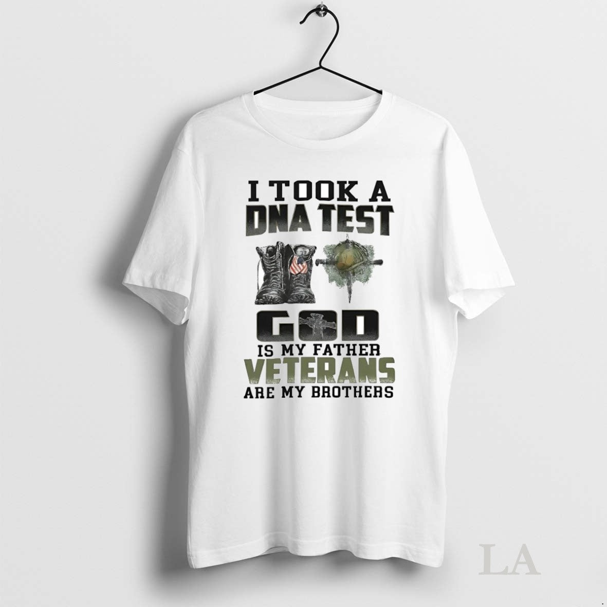 Original I Took A Dna Test God Is My Father Veterans - Adult & Kids T-Shirts, Sweatshirts & Hoodies apparel design preview 1