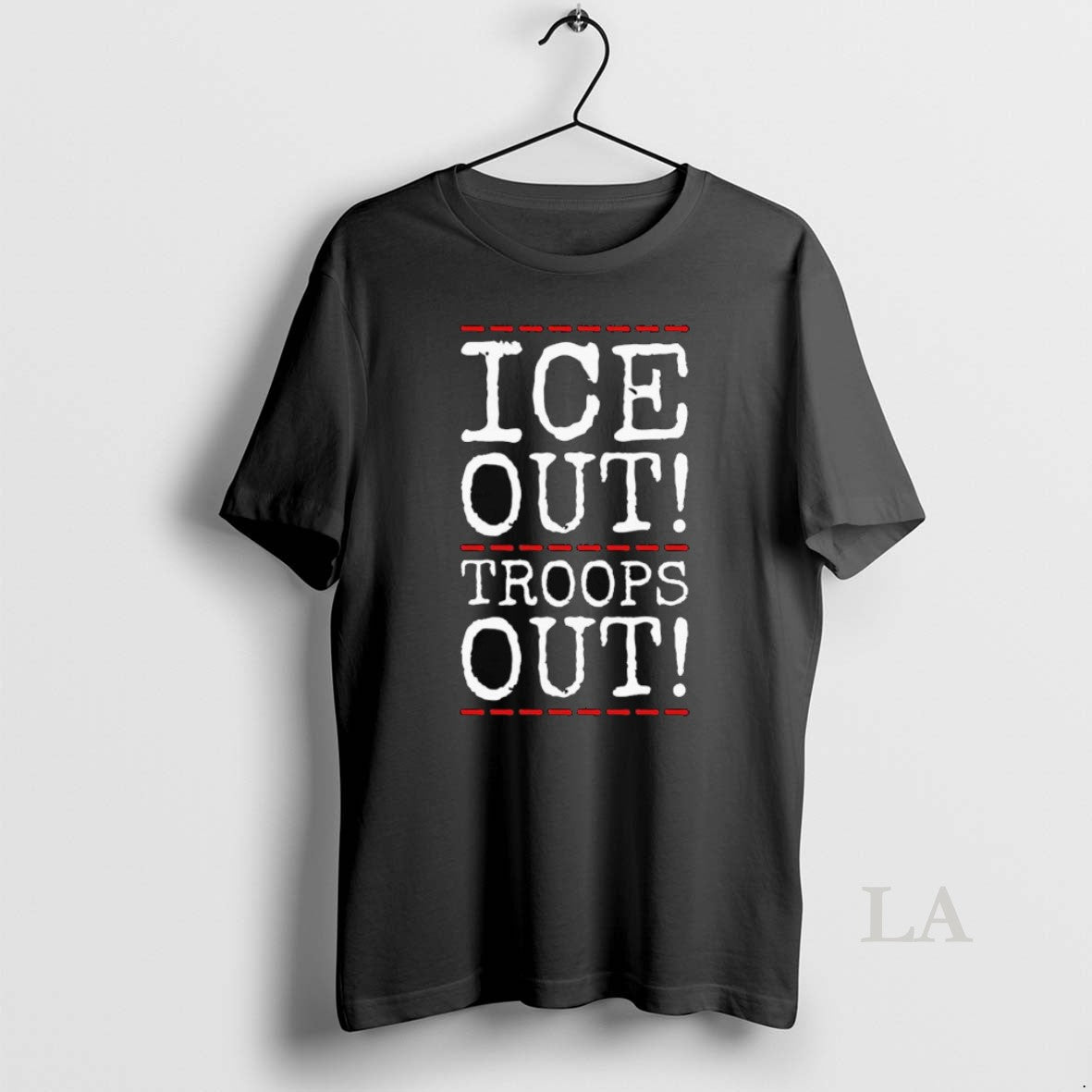 Original Ice Out Troops Abolish Anti Trump Long Sleve - Adult & Kids T-Shirts, Sweatshirts & Hoodies apparel design preview 1