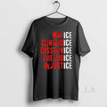 Original Ice Malice Cowardice Disservice Prejudice - Adult & Kids T-Shirts, Sweatshirts & Hoodies apparel design preview 1
