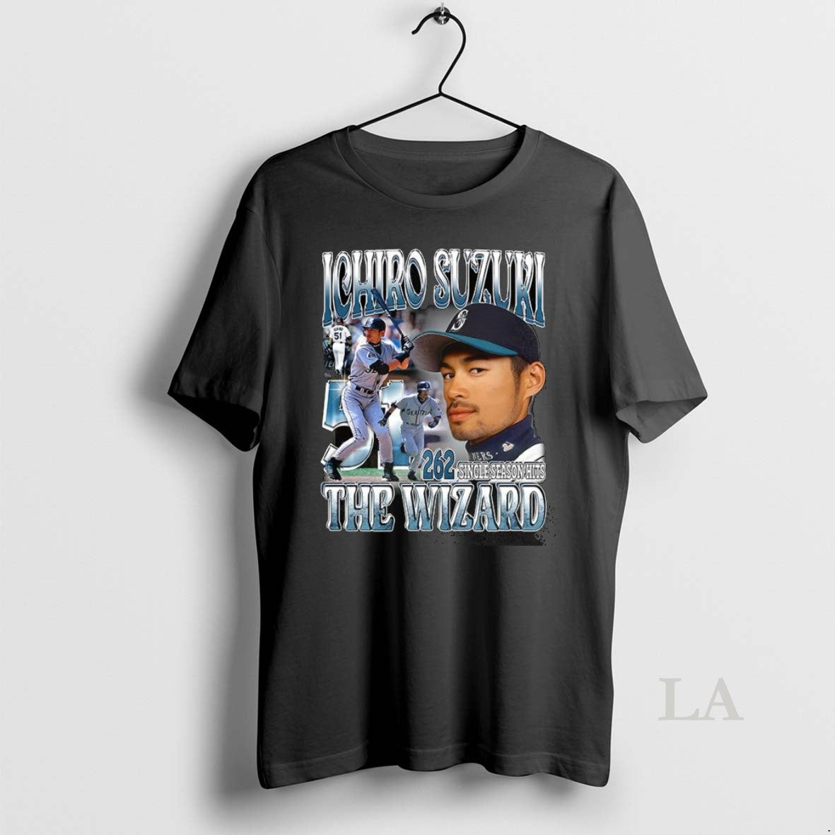 Original Ichiro Suzuki The Wizard 262 Single Season - Adult & Kids T-Shirts, Sweatshirts & Hoodies apparel design preview 1
