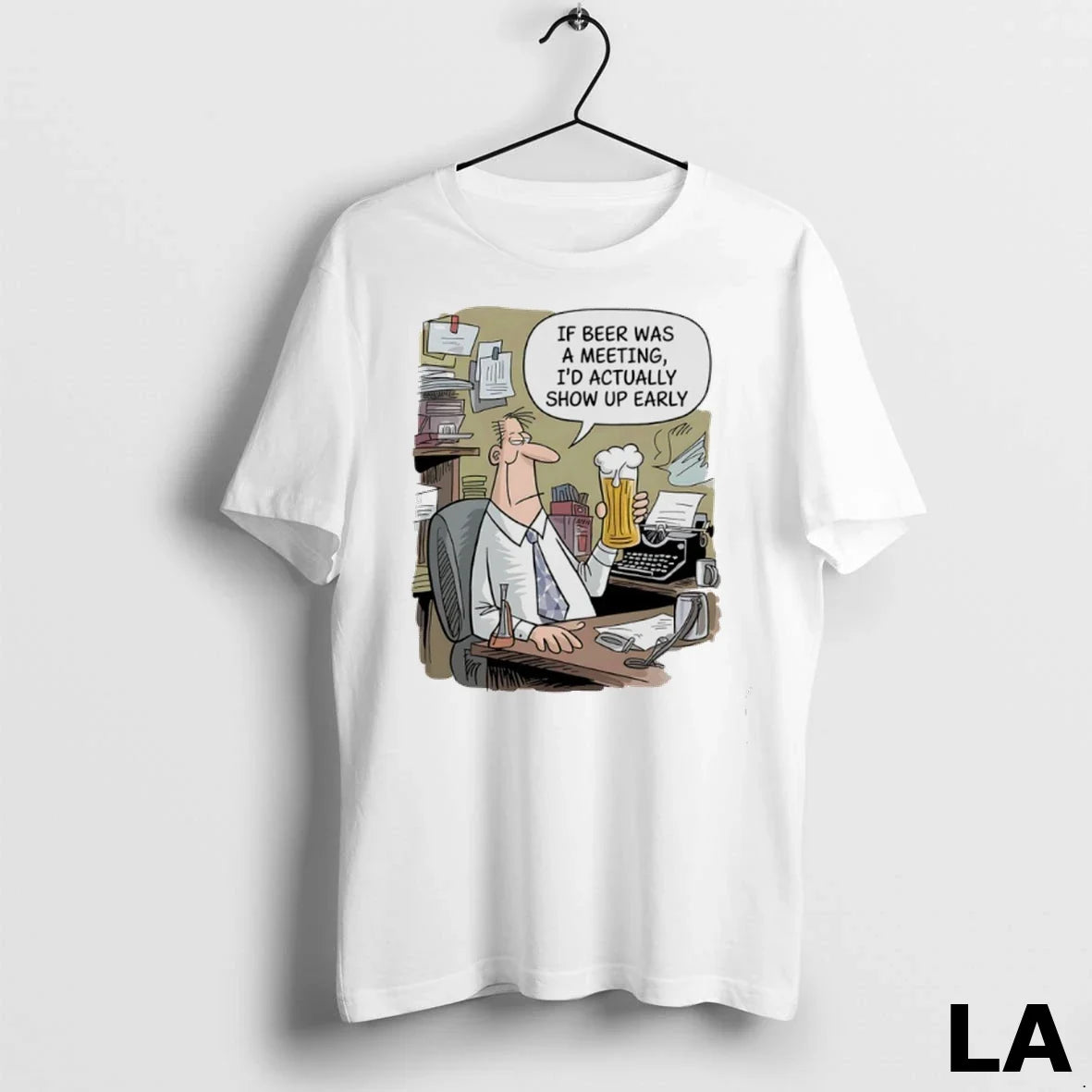 Original If Beer Was A Meeting Id Actually Show Up - Adult & Kids T-Shirts, Sweatshirts & Hoodies apparel design preview 1