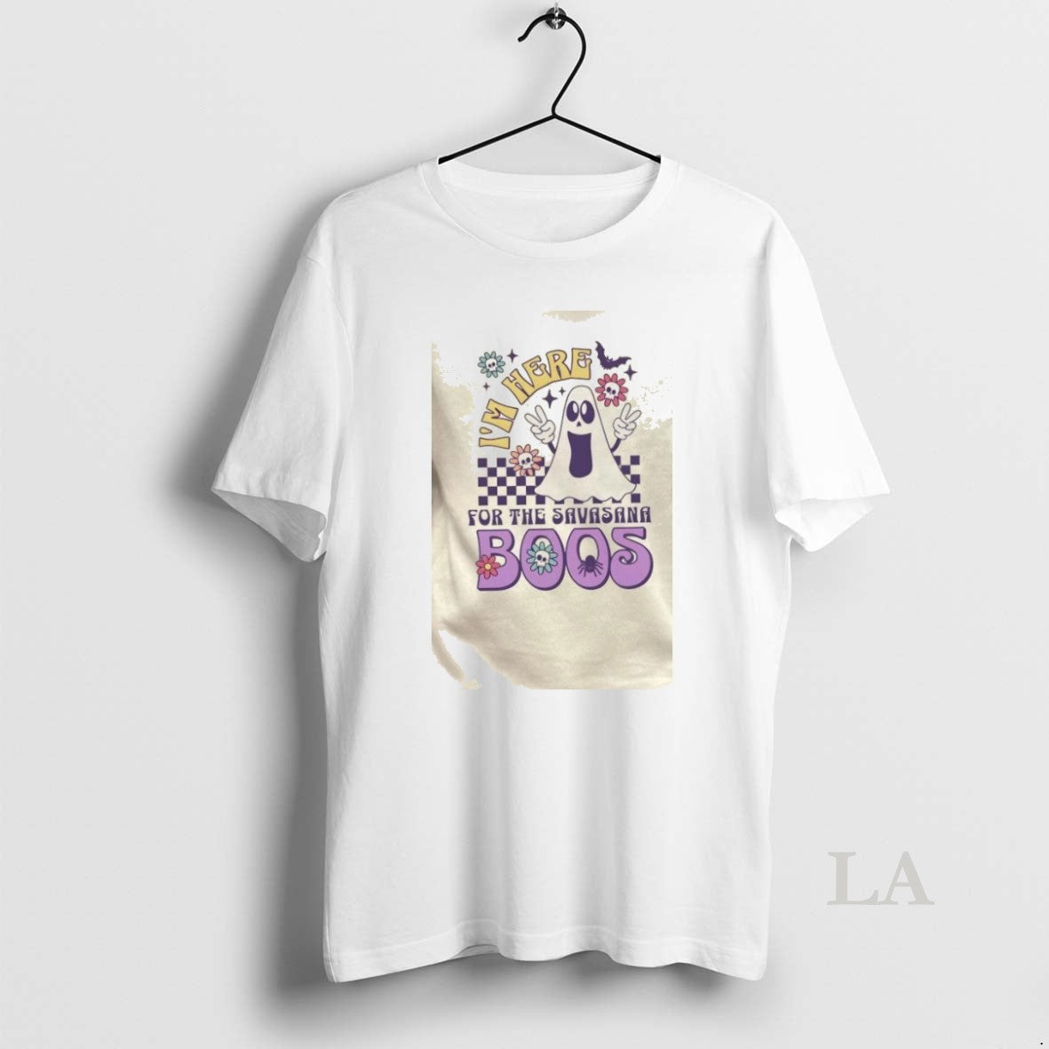 Original Im Here For The Savasana Boo Halloween - Adult & Kids T-Shirts, Sweatshirts & Hoodies apparel design preview 1