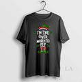 Original Im The Overworked Elf Christmas Xmas Pajama - Adult & Kids T-Shirts, Sweatshirts & Hoodies apparel design preview 1
