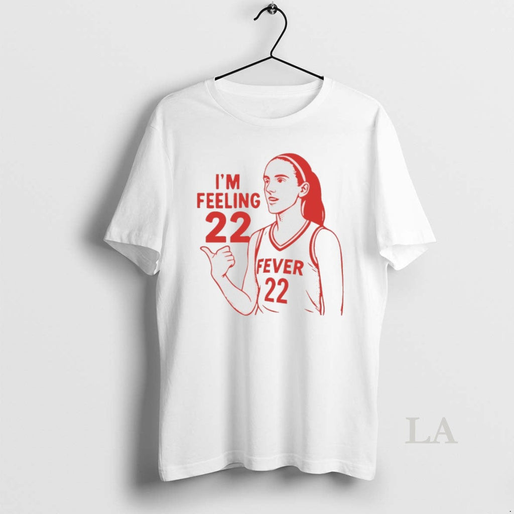 Original Im Feeling 22 Caitlin Clark Indiana Fever - Adult & Kids T-Shirts, Sweatshirts & Hoodies apparel design preview 1