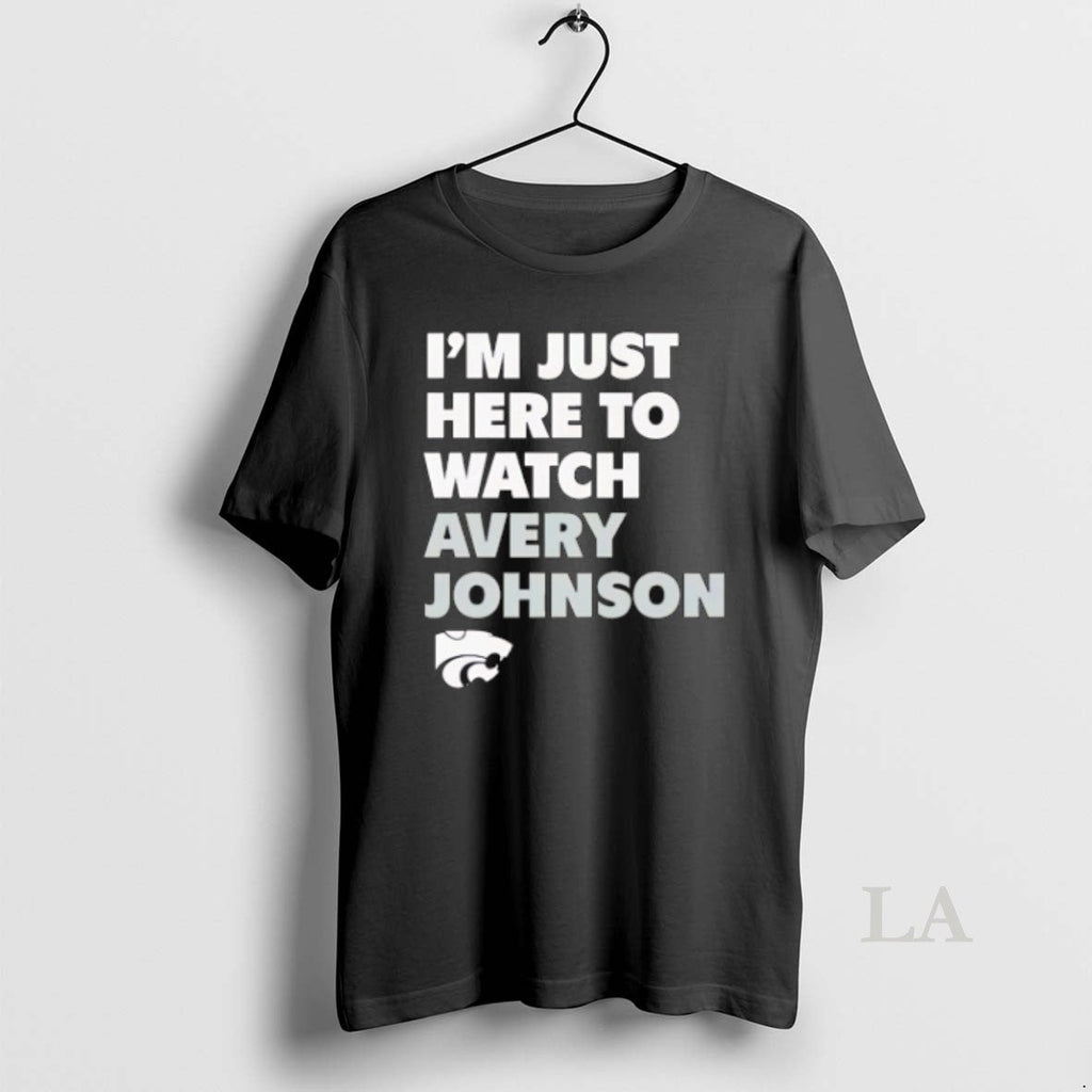 Original Im Just Here To Watch Avery Johnson Kansas - Adult & Kids T-Shirts, Sweatshirts & Hoodies apparel design preview 1