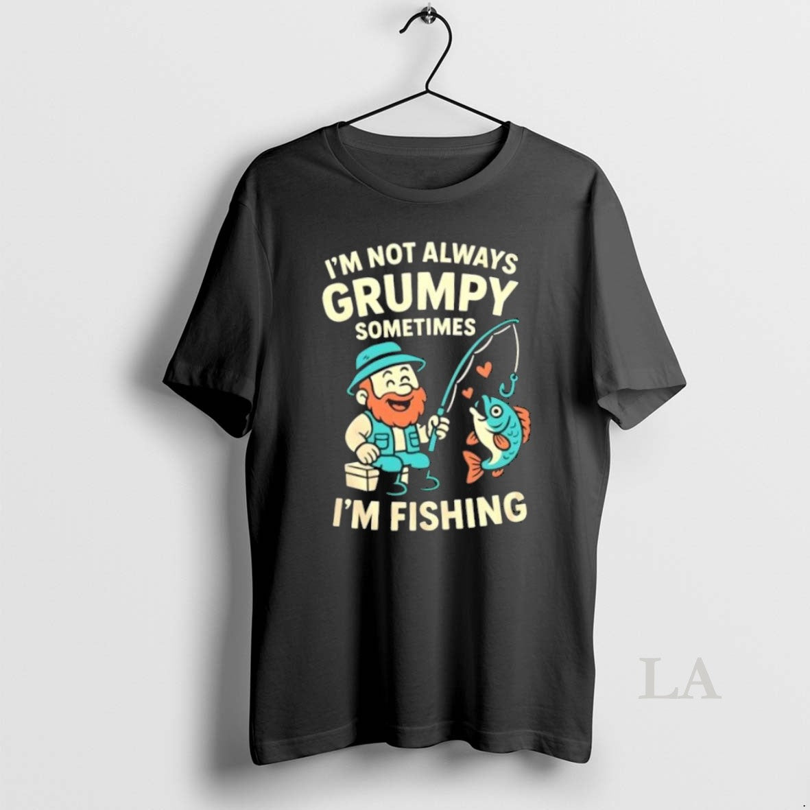 Original Im Not Always Grumpy Sometimes Fishing - Adult & Kids T-Shirts, Sweatshirts & Hoodies apparel design preview 1