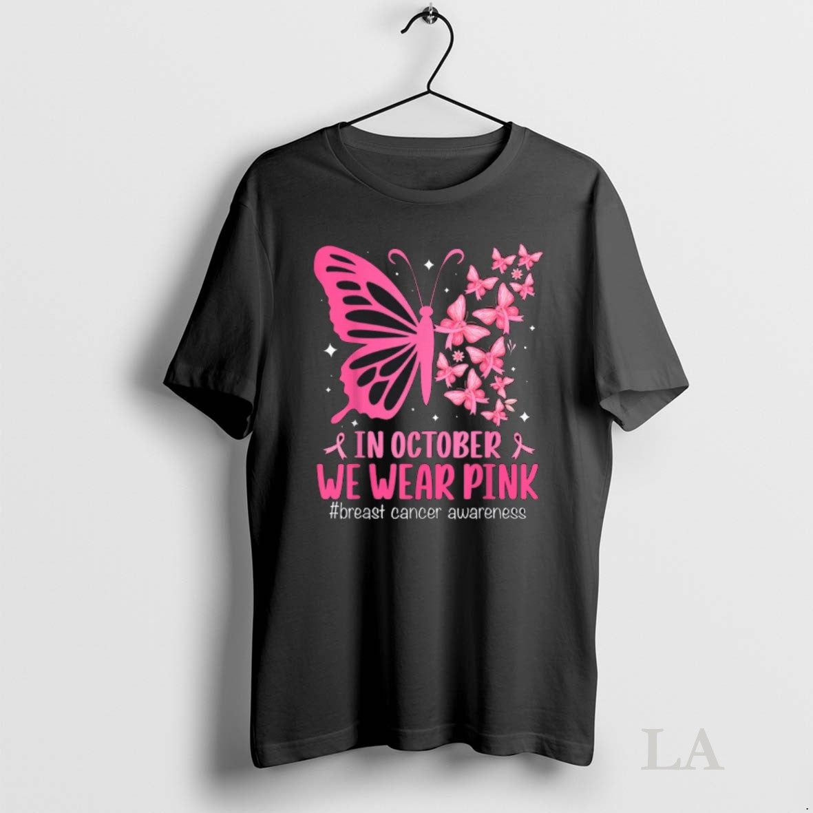 Original In October We Wear Pink Breast Cancer - Adult & Kids T-Shirts, Sweatshirts & Hoodies apparel design preview 1