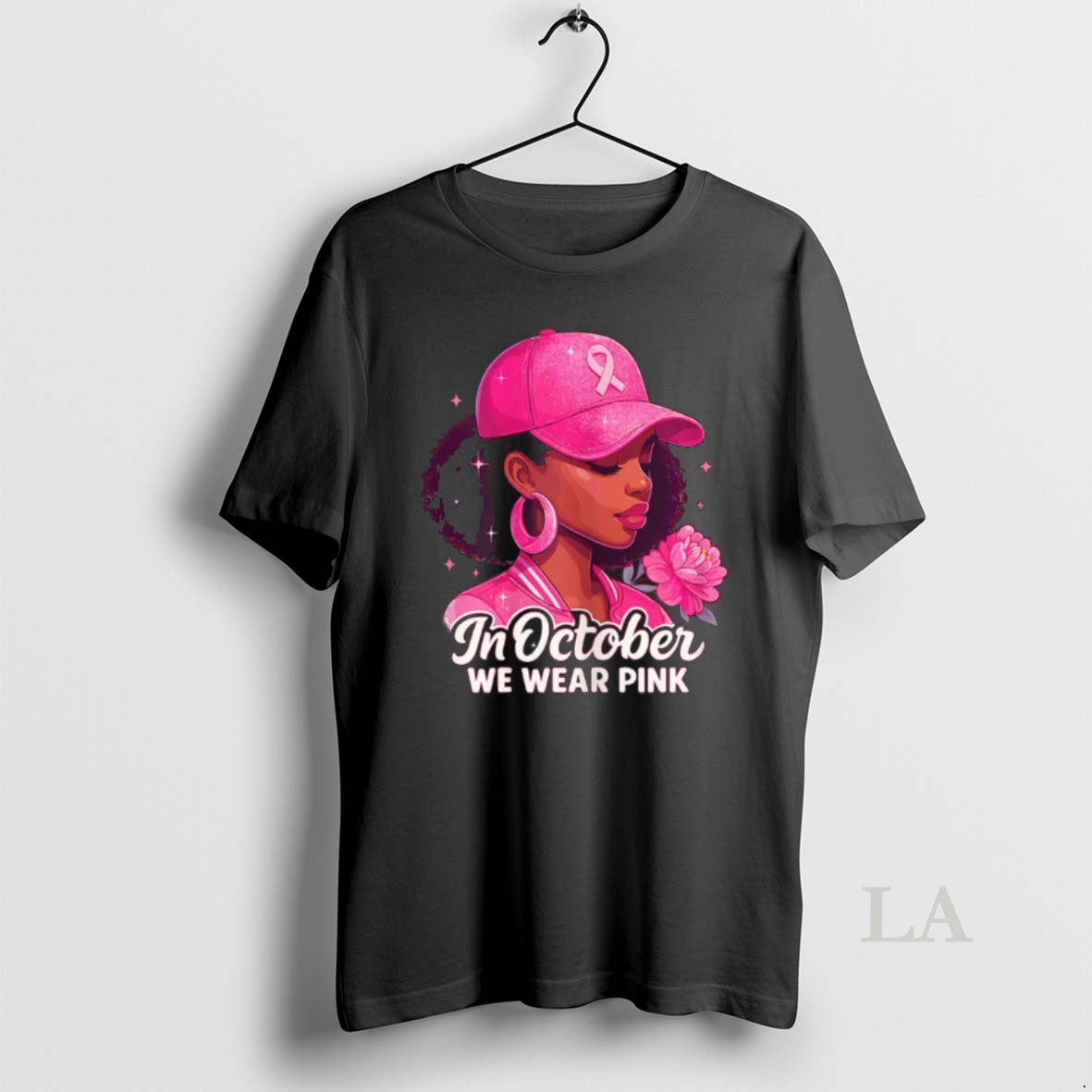 Original In October We Wear Pink Breast Cancer - Adult & Kids T-Shirts, Sweatshirts & Hoodies apparel design preview 1