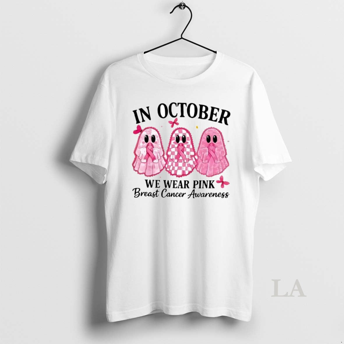 Original In October We Wear Pink Breast Cancer - Adult & Kids T-Shirts, Sweatshirts & Hoodies apparel design preview 1