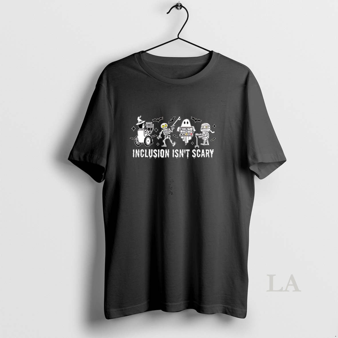 Original Inclusion Isnt Scary Halloween - Adult & Kids T-Shirts, Sweatshirts & Hoodies apparel design preview 1
