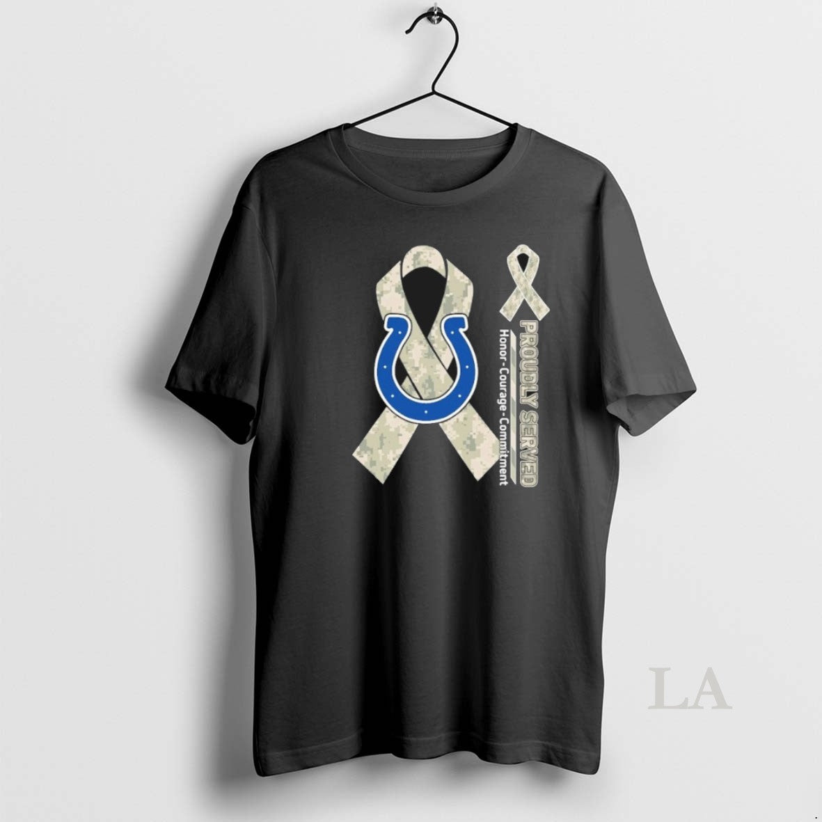 Original Indianapolis Colts Proudly Served Honor - Adult & Kids T-Shirts, Sweatshirts & Hoodies apparel design preview 1
