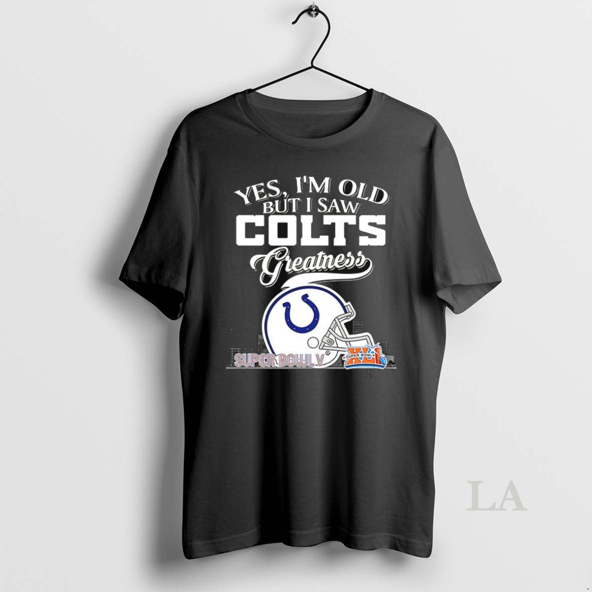 Original Indianapolis Colts Yes Im Old But I Saw - Adult & Kids T-Shirts, Sweatshirts & Hoodies apparel design preview 1