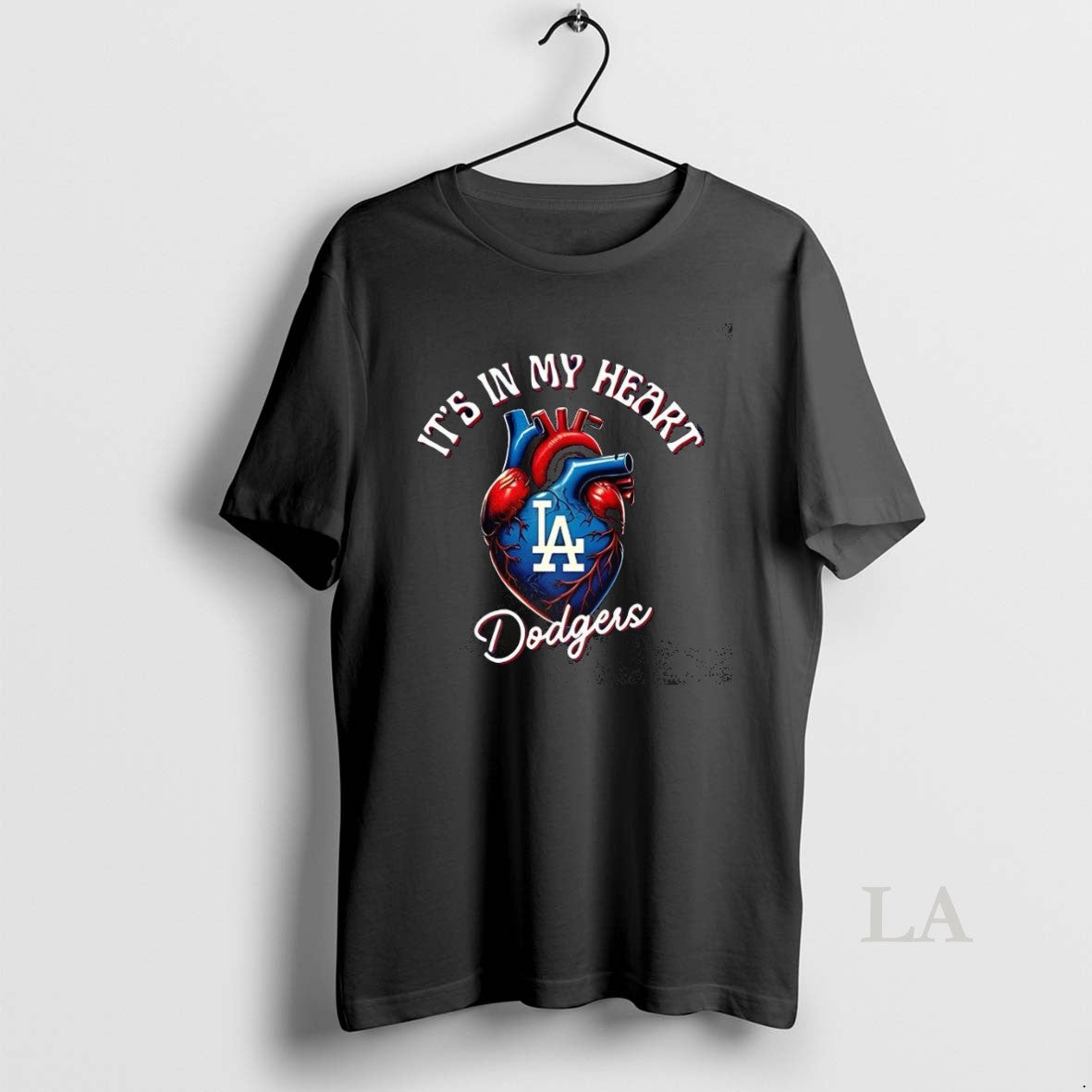 Original Its In My Heart Los Angeles Dodgers Baseball - Adult & Kids T-Shirts, Sweatshirts & Hoodies apparel design preview 1