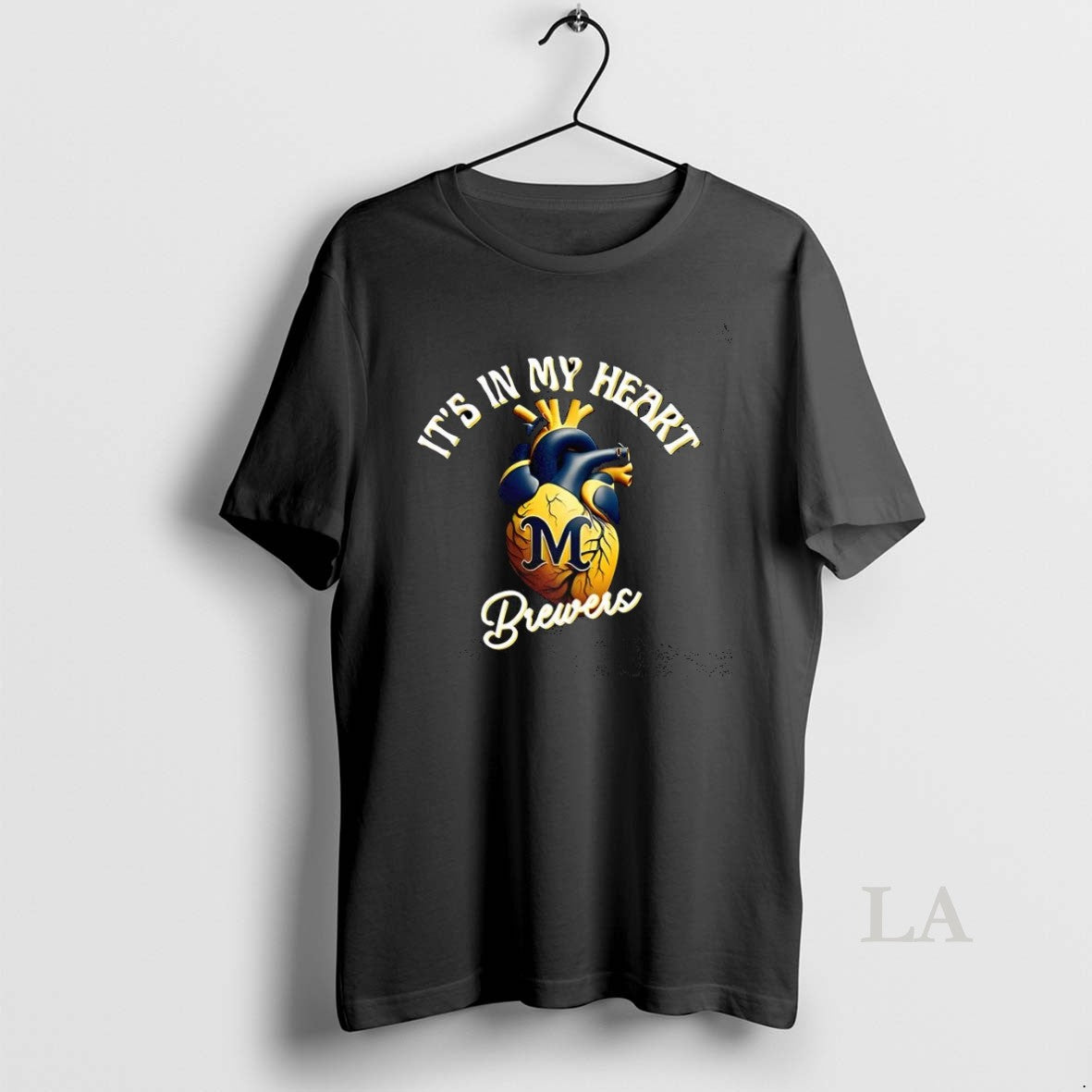 Original Its In My Heart Milwaukee Brewers Baseball - Adult & Kids T-Shirts, Sweatshirts & Hoodies apparel design preview 1