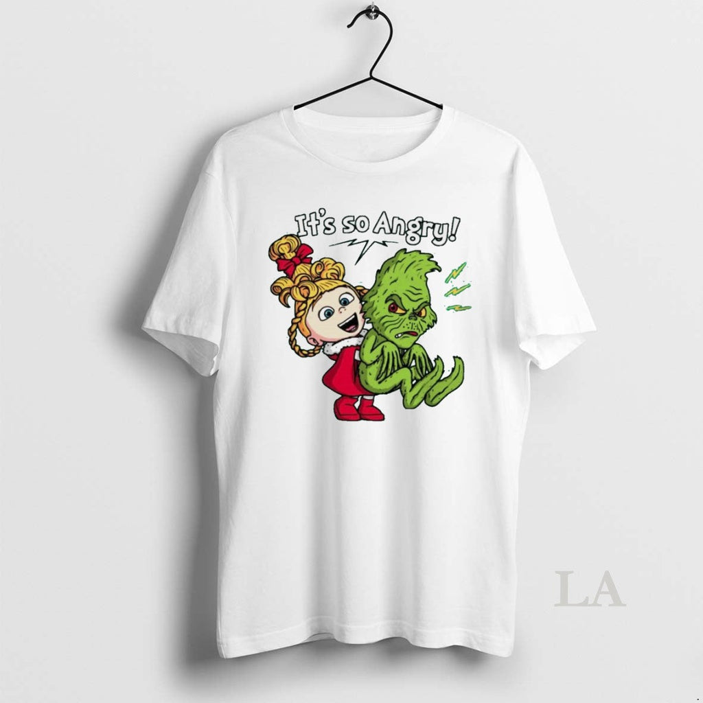 Original Its So Angry Cindy Lou Who And The Grinch - Adult & Kids T-Shirts, Sweatshirts & Hoodies apparel design preview 1
