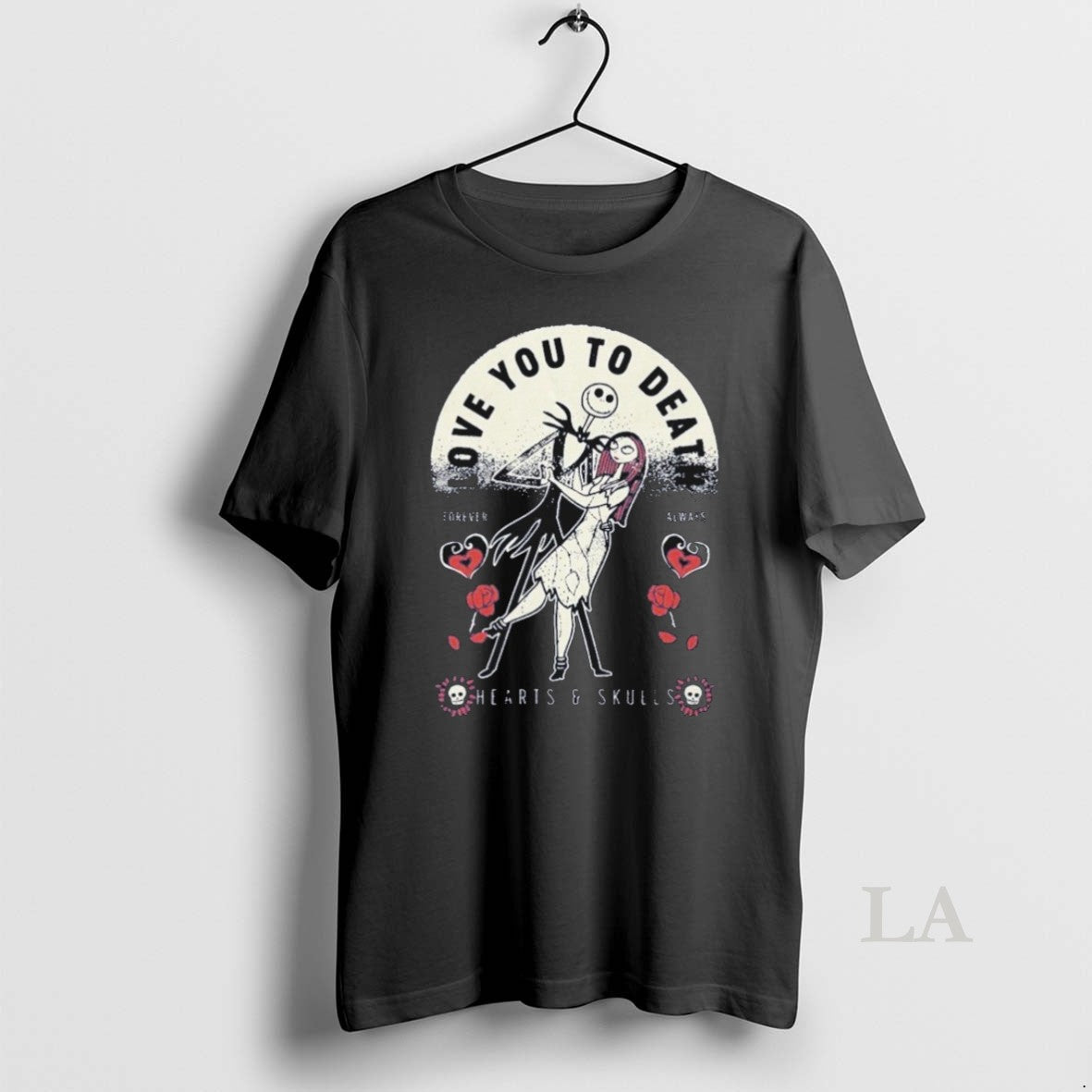 Original Jack Skellington And Sally Painajainen Ennen - Adult & Kids T-Shirts, Sweatshirts & Hoodies apparel design preview 1