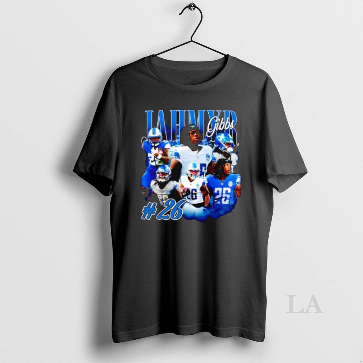 Original Jahmyr Gibbs Detroit Lions Football 26 - Adult & Kids T-Shirts, Sweatshirts & Hoodies apparel design preview 1