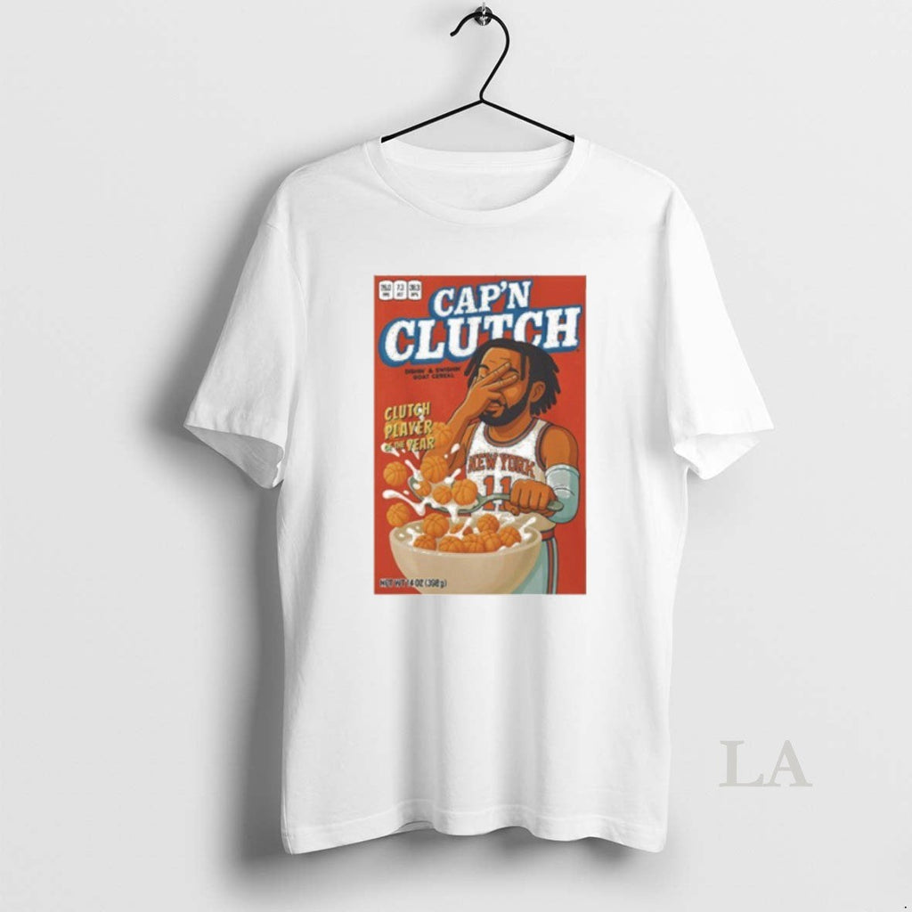 Original Jalen Brunson Captain Clutch - Adult & Kids T-Shirts, Sweatshirts & Hoodies apparel design preview 1