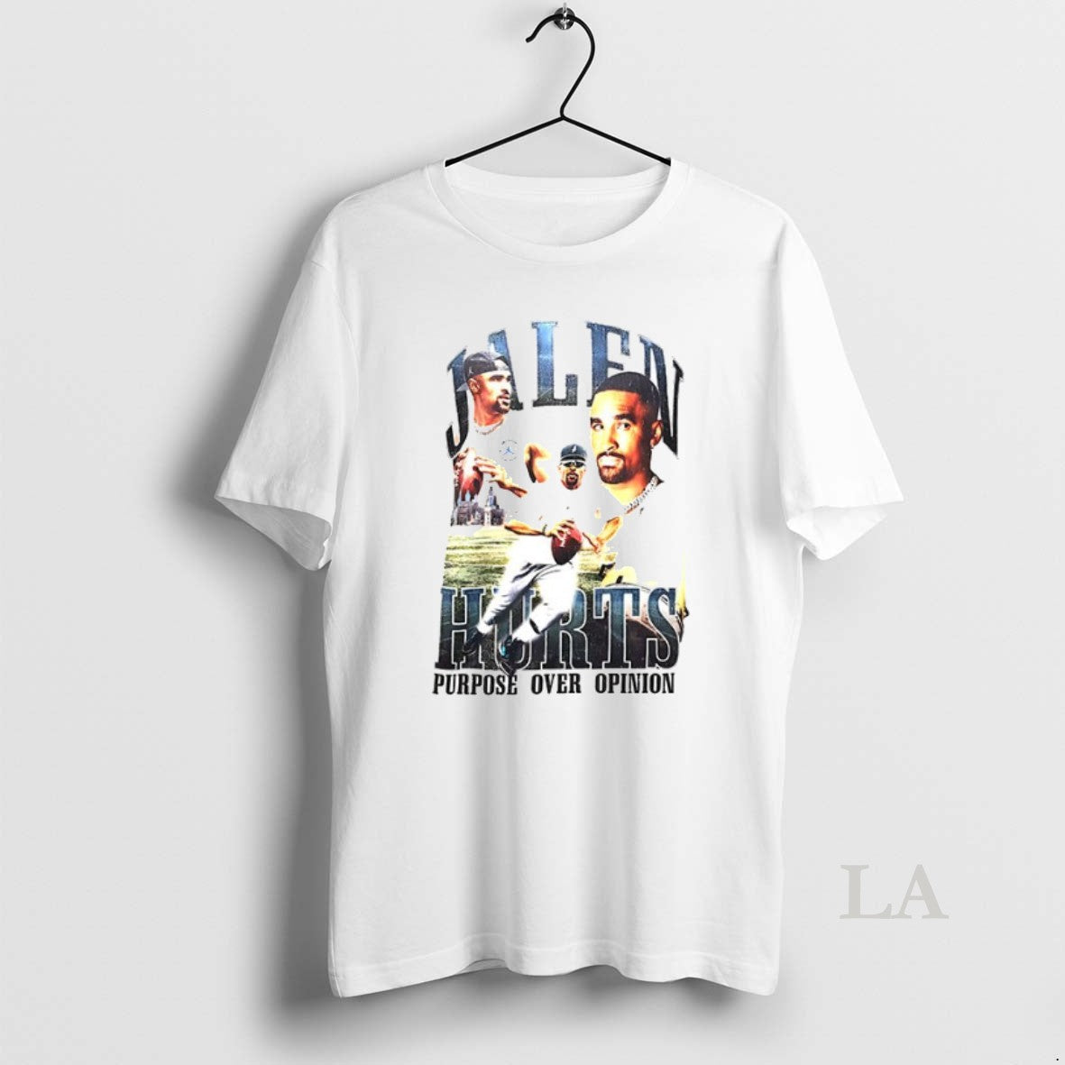 Original Jalen Hurts Purpose Over Opinion Ceramic And - Adult & Kids T-Shirts, Sweatshirts & Hoodies apparel design preview 1