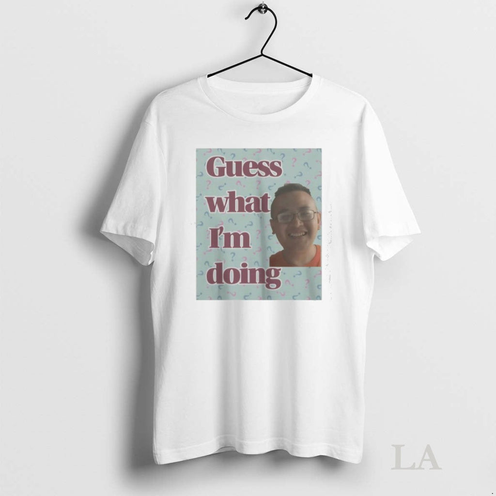 Original James Cage White Guess What Im Doing - Adult & Kids T-Shirts, Sweatshirts & Hoodies apparel design preview 1