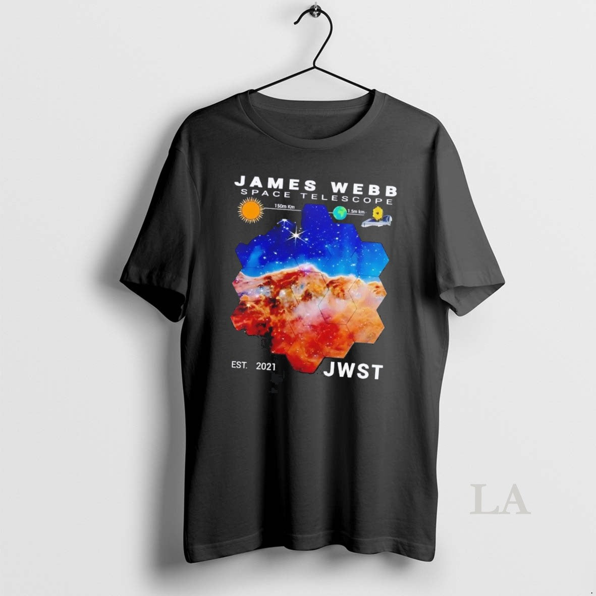 Original James Webb Space Telescope Est 2021 Jwst - Adult & Kids T-Shirts, Sweatshirts & Hoodies apparel design preview 1