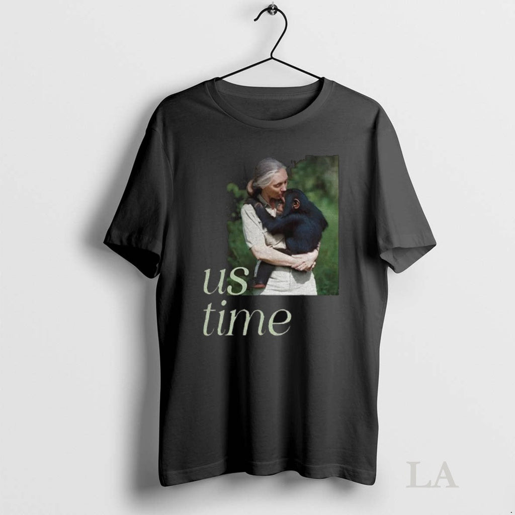 Original Jane Goodall Chimp Us Time - Adult & Kids T-Shirts, Sweatshirts & Hoodies apparel design preview 1