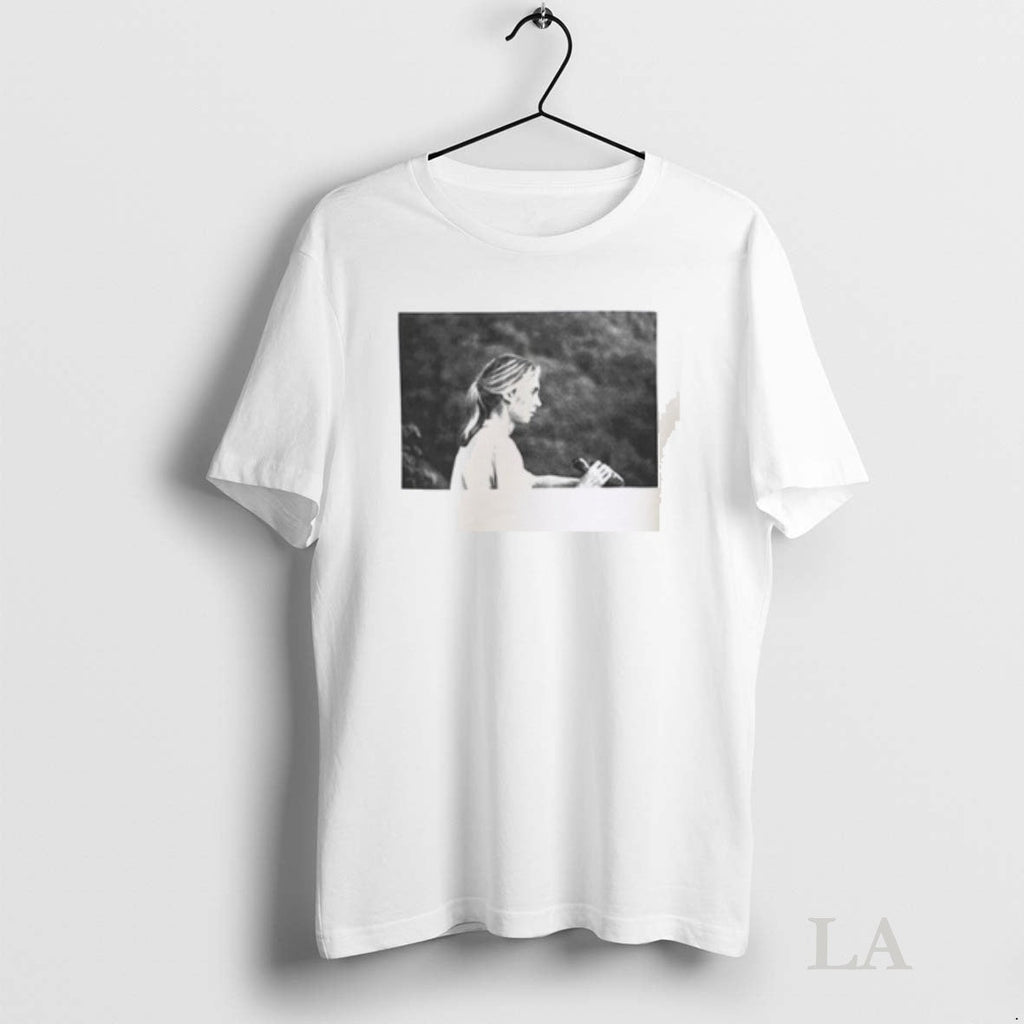 Original Jane Goodall Profile Portrait Bw Contoured - Adult & Kids T-Shirts, Sweatshirts & Hoodies apparel design preview 1