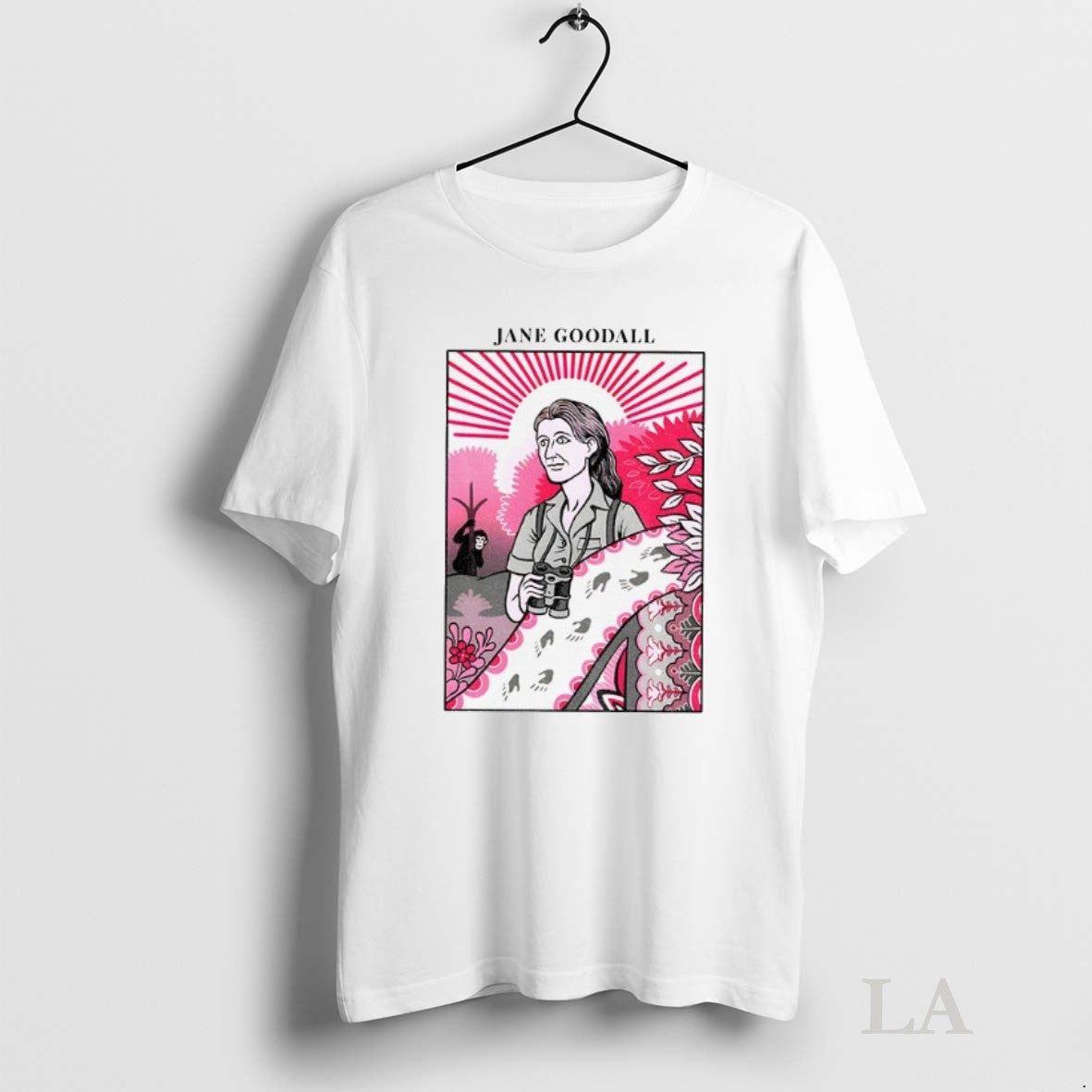 Original Jane Goodall Tribute Wildlife Conservation - Adult & Kids T-Shirts, Sweatshirts & Hoodies apparel design preview 1