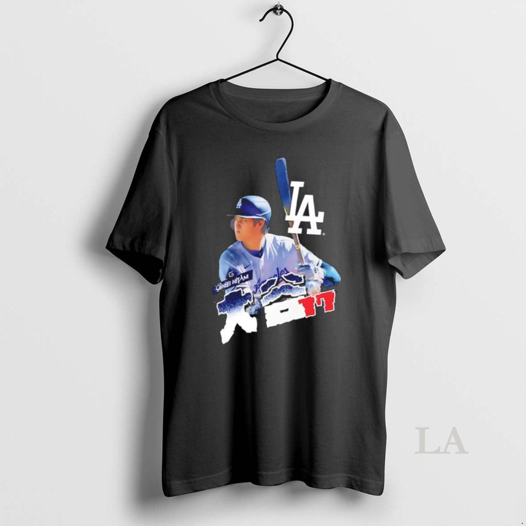 Original Japanese Shohei Ohtani 17 Los Angeles - Adult & Kids T-Shirts, Sweatshirts & Hoodies apparel design preview 1