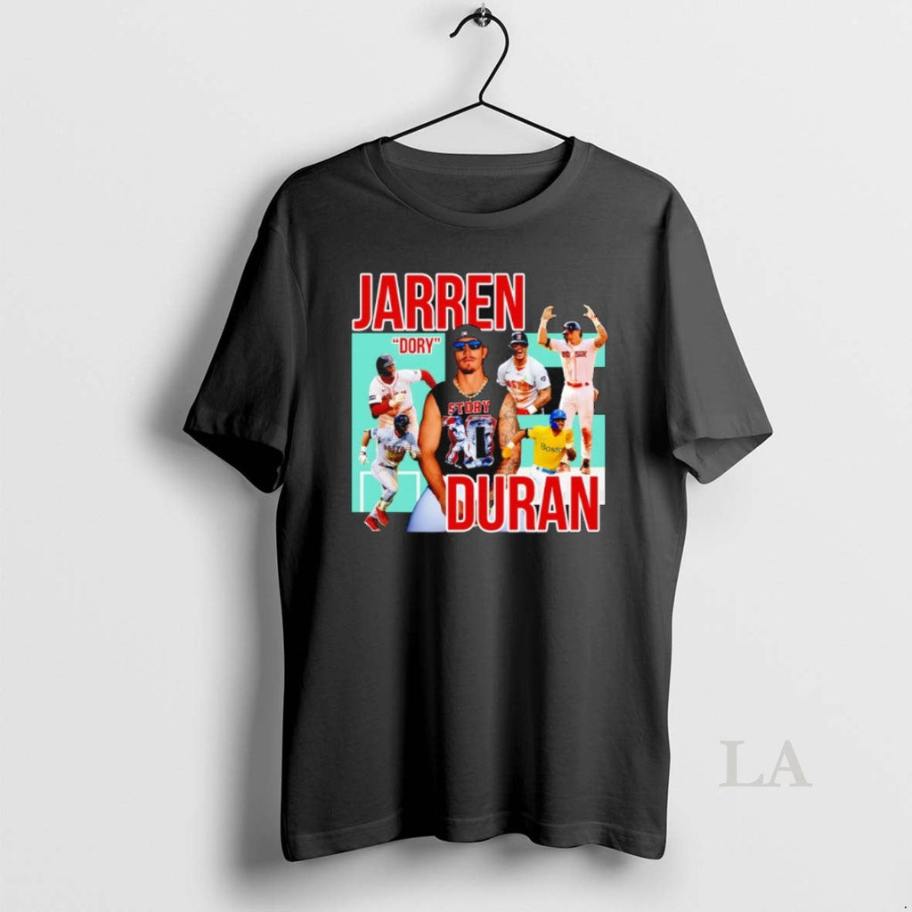 Original Jarren Duran Dory Boston Red Sox Baseball - Adult & Kids T-Shirts, Sweatshirts & Hoodies apparel design preview 1
