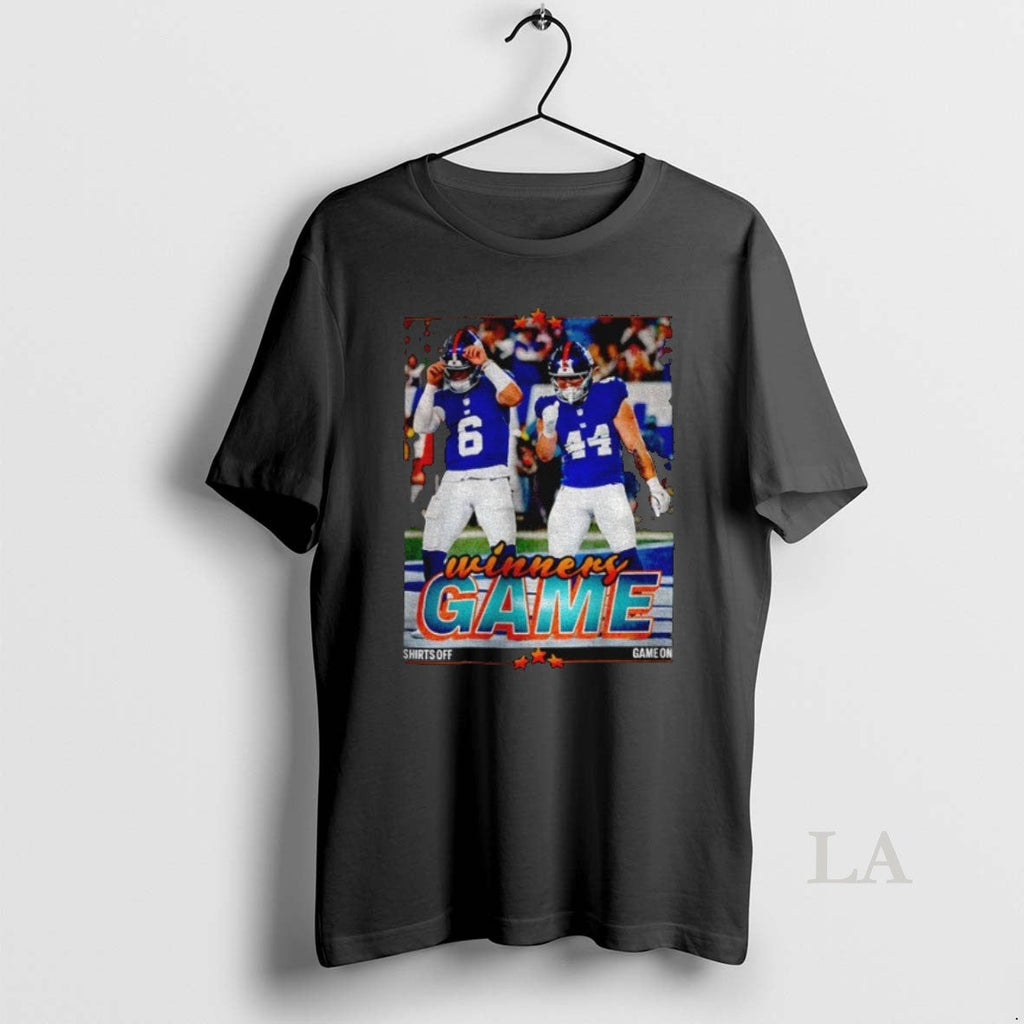 Original Jaxson Dart Cam Skattebo Giants Football - Adult & Kids T-Shirts, Sweatshirts & Hoodies apparel design preview 1