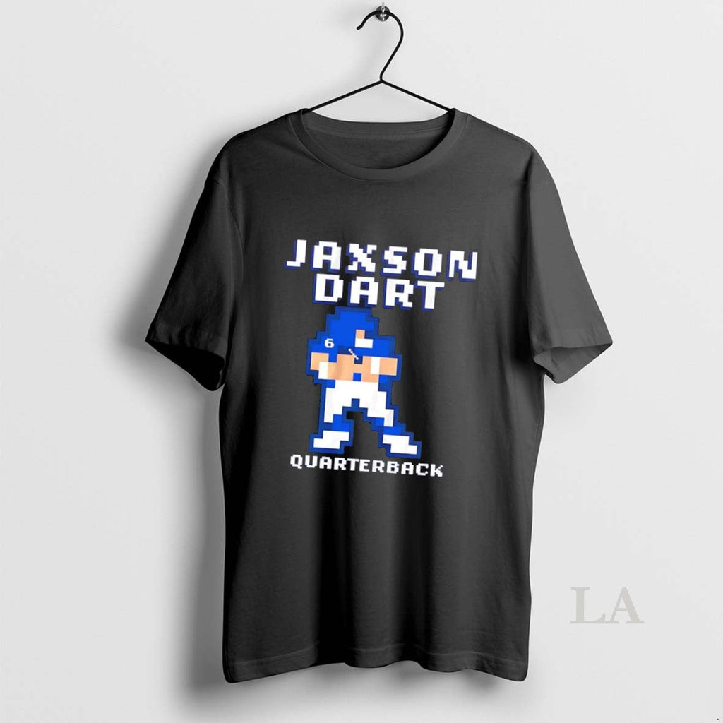 Original Jaxson Dart Pixel Baller Quarterback New - Adult & Kids T-Shirts, Sweatshirts & Hoodies apparel design preview 1