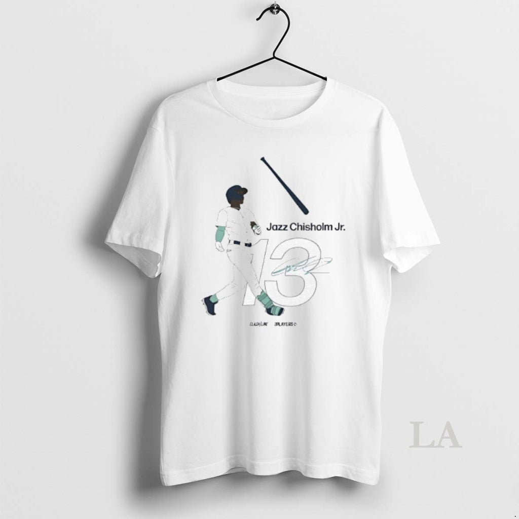 Original Jazz Chisholm Jr Jersey Number 13 Graphic - Adult & Kids T-Shirts, Sweatshirts & Hoodies apparel design preview 1