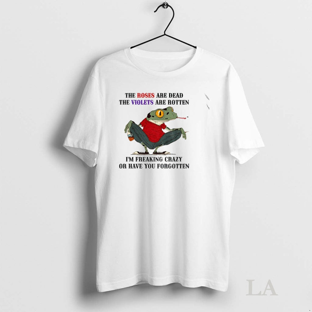 Original Jeav45la Frog The Roses Are Dead Violets - Adult & Kids T-Shirts, Sweatshirts & Hoodies apparel design preview 1