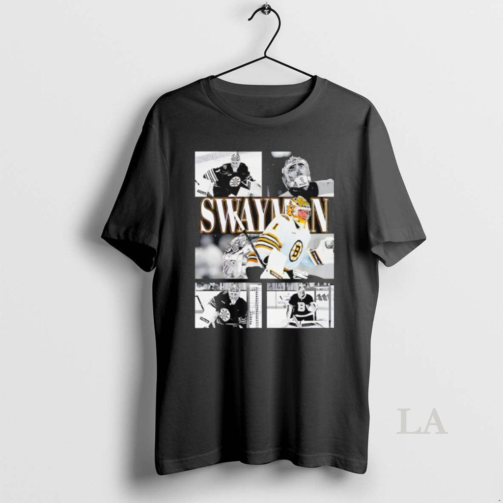 Original Jeremy Swayman Boston Bruins Hockey - Adult & Kids T-Shirts, Sweatshirts & Hoodies apparel design preview 1