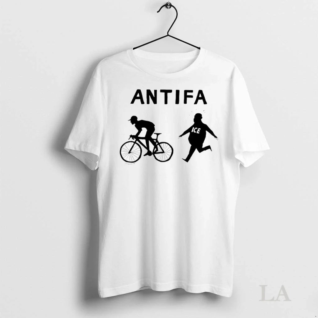 Original Jesse Duquette Antifa Biker Ice - Adult & Kids T-Shirts, Sweatshirts & Hoodies apparel design preview 1