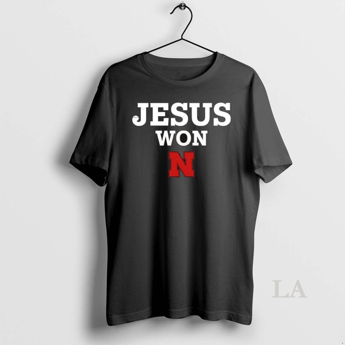 Original Jesus Won Huskers In My Veins Heart Two - Adult & Kids T-Shirts, Sweatshirts & Hoodies apparel design preview 1