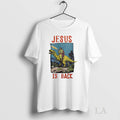 Original Jesus Riding Dinosaur Is Back - Adult & Kids T-Shirts, Sweatshirts & Hoodies apparel design preview 1