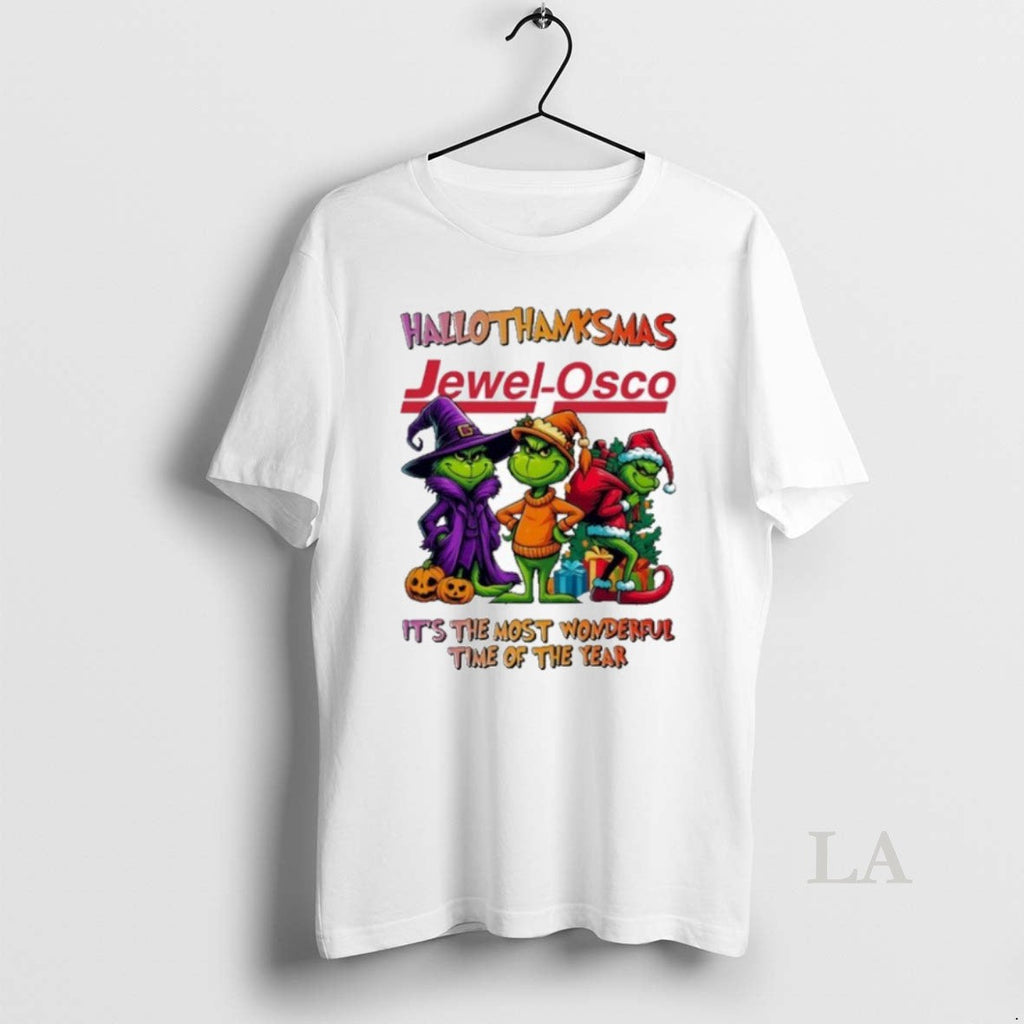 Original Jewel Osco The Grinch Hallothanksmas Its - Adult & Kids T-Shirts, Sweatshirts & Hoodies apparel design preview 1