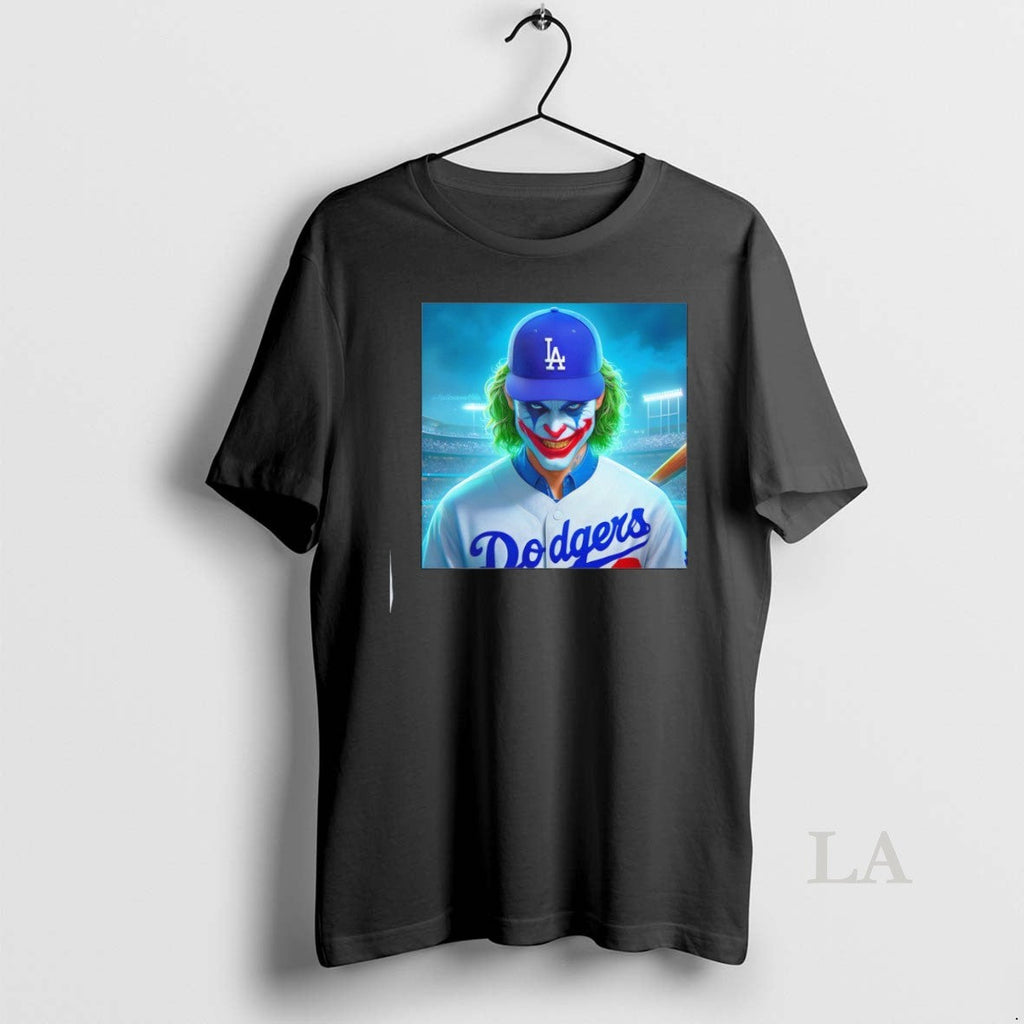 Original Joker X Los Angeles Dodgers Halloween - Adult & Kids T-Shirts, Sweatshirts & Hoodies apparel design preview 1