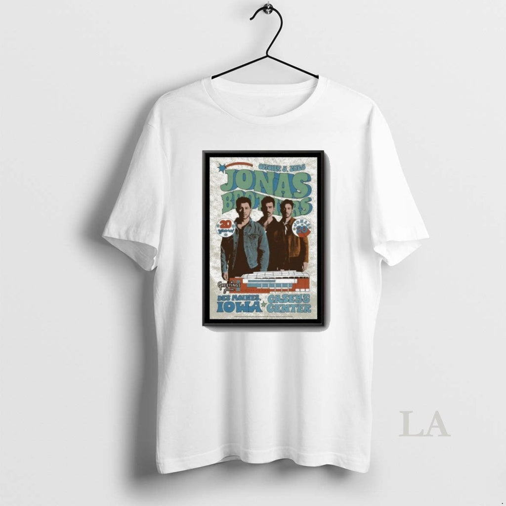 Original Jonas Brothers Fall Tour 2025 Des Moines Ia - Adult & Kids T-Shirts, Sweatshirts & Hoodies apparel design preview 1