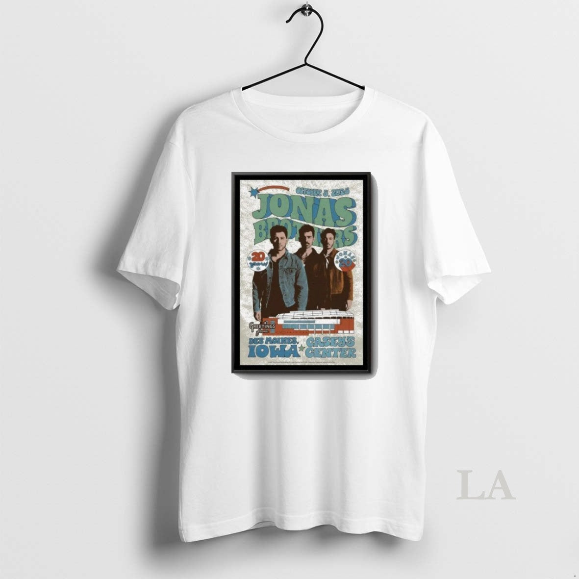 Original Jonas Brothers Fall Tour 2025 Des Moines Ia - Adult & Kids T-Shirts, Sweatshirts & Hoodies apparel design preview 1