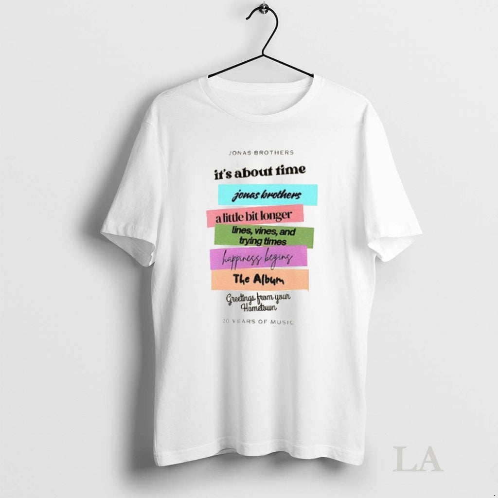 Original Jonas Brothers New Album 20 Years Of Music - Adult & Kids T-Shirts, Sweatshirts & Hoodies apparel design preview 1